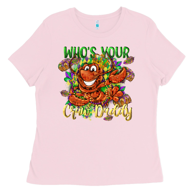Who's Your Craw Daddy Mardi Gras Ladies Tee by LillyAllenDesigns | Teevron