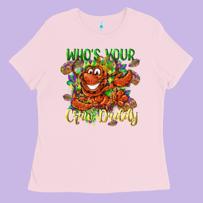 Who's Your Craw Daddy Mardi Gras Ladies Tee Designed By Lillyallendesigns