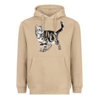 Mushroom American Shorthair Cat Heavyweight Hoodie - LillyAllenDesigns
