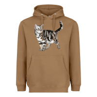 Toasted Coconut American Shorthair Cat Heavyweight Hoodie - LillyAllenDesigns