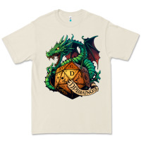 Bone dragon and a d20 Premium Tee - lanVoArt