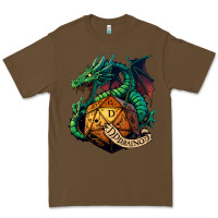 Cacao dragon and a d20 Premium Tee - lanVoArt