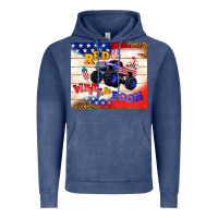 Vintage Denim red white & boom Vintage Hoodie - TumblerDesignByShophia