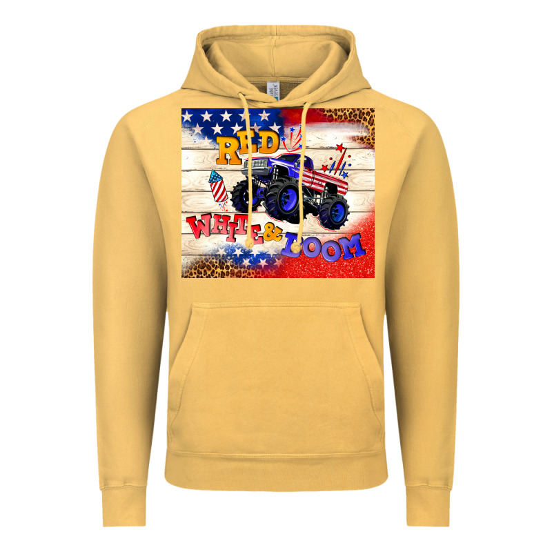 Red White & Boom Vintage Hoodie by TumblerDesignByShophia | Teevron