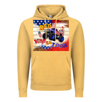 Vintage Mustard red white & boom Vintage Hoodie - TumblerDesignByShophia