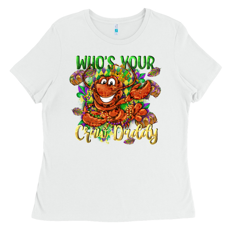 Who's Your Craw Daddy Mardi Gras Ladies Tee by LillyAllenDesigns | Teevron