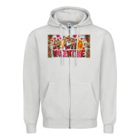 Dove Grey Nach Valentine Zipper Hoodie - CowhideDigitalArt