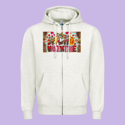 Nach Valentine Zipper Hoodie Designed By Cowhidedigitalart