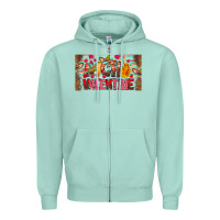 Seafoam Nach Valentine Zipper Hoodie - CowhideDigitalArt