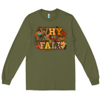 Army Green why hello there fall Long Sleeve Tee - CowGirlArtShop
