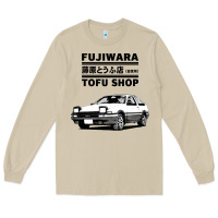Mushroom initial d fujiwara tofu shop ae86 manga Long Sleeve Tee - lanVoArt