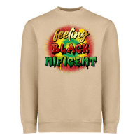 Mushroom feeling blacknificent Heavyweight Sweatshirt - FaDigitalArtStudio