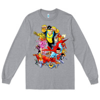 Heather Grey invincible and friend hero art Long Sleeve Tee - lanVoArt