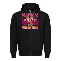 Black Mamas Valentine Zipper Hoodie - CowhideDigitalArt