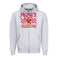 Heather Grey Mamas Valentine Zipper Hoodie - CowhideDigitalArt