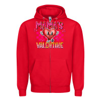 Red Mamas Valentine Zipper Hoodie - CowhideDigitalArt