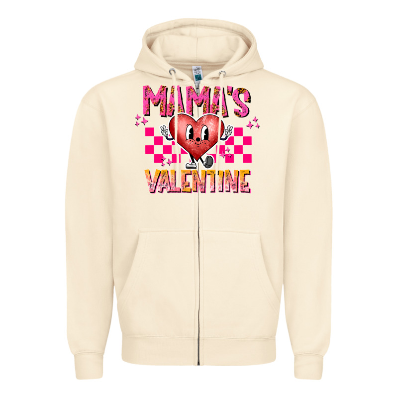 Mamas Valentine Zipper Hoodie by CowhideDigitalArt | Teevron