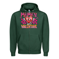 Sports Green Mamas Valentine Zipper Hoodie - CowhideDigitalArt