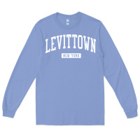 Colony Blue levittown new york ny vintage athletic sports design t shirt Long Sleeve Tee - lanVoArt