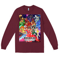 Burgundy bakugan Long Sleeve Tee - lanVoArt