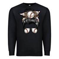 Black baseball mom Premium Sweatshirt - RacoonDesign