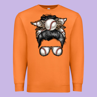 Baseball Mom Premium Sweatshirt Designed By Racoondesign