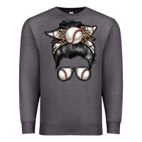 Charcoal Heather baseball mom Premium Sweatshirt - RacoonDesign