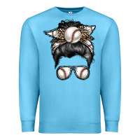 Ocean Blue baseball mom Premium Sweatshirt - RacoonDesign
