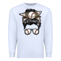 White baseball mom Premium Sweatshirt - RacoonDesign
