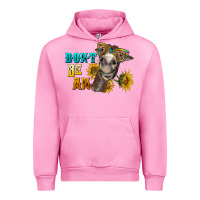 Fuchsia Pink don't be an ass donkey Urban Hoodie - BarkalooDesign