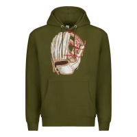 Army Green Catchers Mitt Fa Element Premium Hoodie - FaDigitalArtStudio