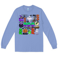 Colony Blue boo halloween Long Sleeve Tee - CowGirlArtShop