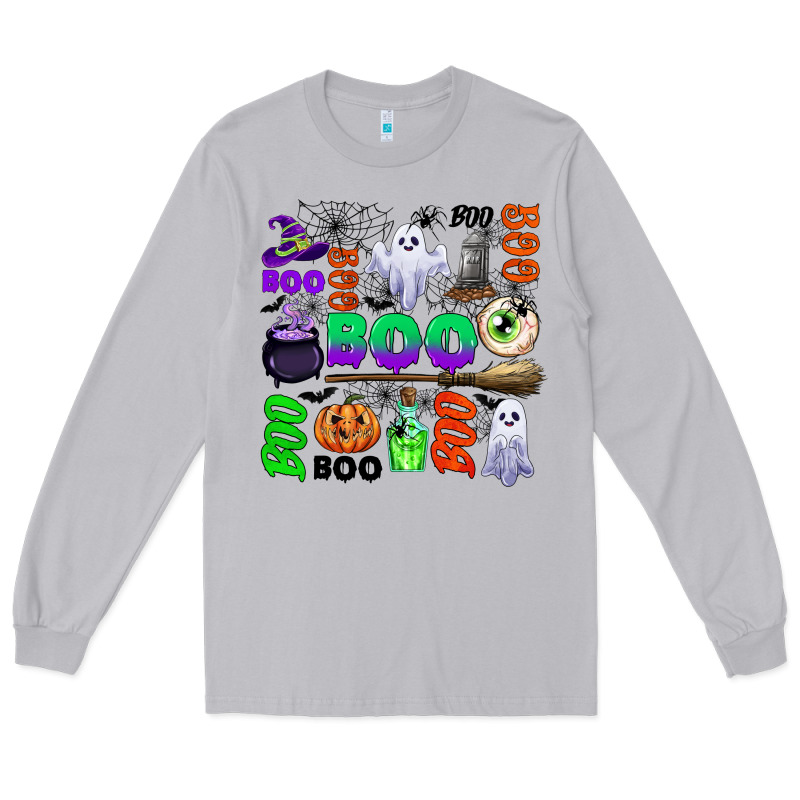 Boo Halloween Long Sleeve Tee by CowGirlArtShop | Teevron