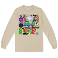 Mushroom boo halloween Long Sleeve Tee - CowGirlArtShop
