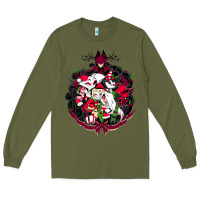Army Green hazbin hotel christmas Long Sleeve Tee - lanVoArt