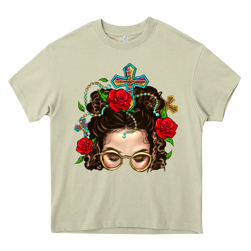 Messy Bun Mom Faith And Rose Heavy Core Tee by BundleAndBundleShop | Teevron