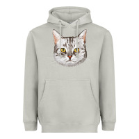 Moon Dust American Shorthair Cat Face Heavyweight Hoodie - LillyAllenDesigns