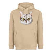 Mushroom American Shorthair Cat Face Heavyweight Hoodie - LillyAllenDesigns
