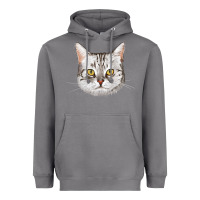 Storm American Shorthair Cat Face Heavyweight Hoodie - LillyAllenDesigns