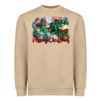 Mushroom merry christmas santa polar express Heavyweight Sweatshirt - FaDigitalArtStudio