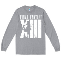 Heather Grey final fantasy xiii lightning white Long Sleeve Tee - lanVoArt