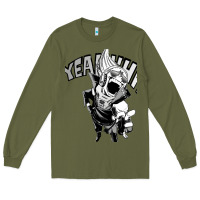 Army Green present mic screaming Long Sleeve Tee - lanVoArt