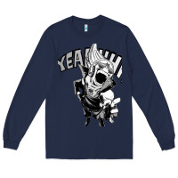 Navy present mic screaming Long Sleeve Tee - lanVoArt