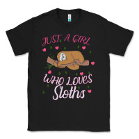 Black Just A Girl Who Lowes Sloths Classic Tee - Bettercallsaul