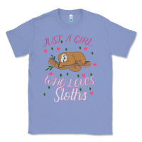 Colony Blue Just A Girl Who Lowes Sloths Classic Tee - Bettercallsaul