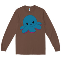 Chestnut angry blue moody reversible octopus Long Sleeve Tee - lanVoArt
