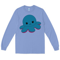 Colony Blue angry blue moody reversible octopus Long Sleeve Tee - lanVoArt