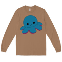 Toasted Coconut angry blue moody reversible octopus Long Sleeve Tee - lanVoArt