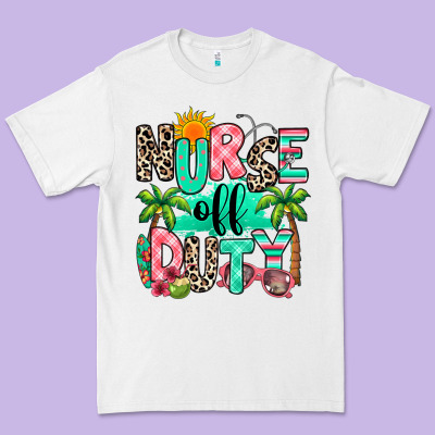 Nurse Off Duty Summer Break Premium Tee Designed By Ranaportraitstore