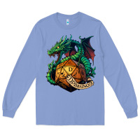 Colony Blue dragon and a d20 Long Sleeve Tee - lanVoArt
